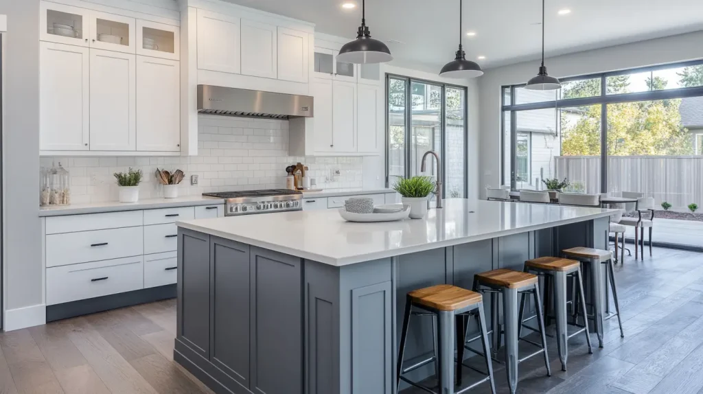 Top 20 White Kitchen Cabinets Ideas for 2025 17 Grey and White Kitchen Cabinets