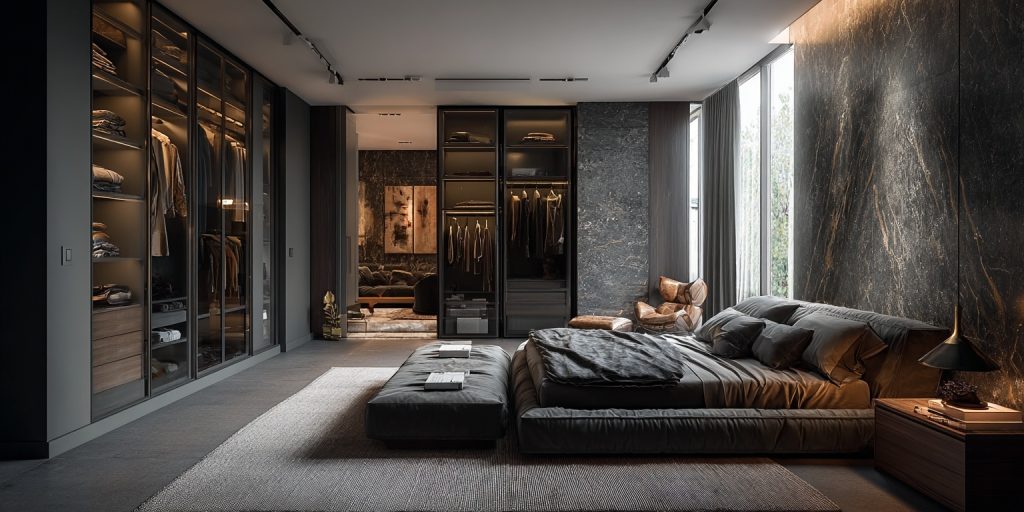 Luxury Bedroom Design Guide in UAE 3 luxury bedroom interior design charcoal gray theme