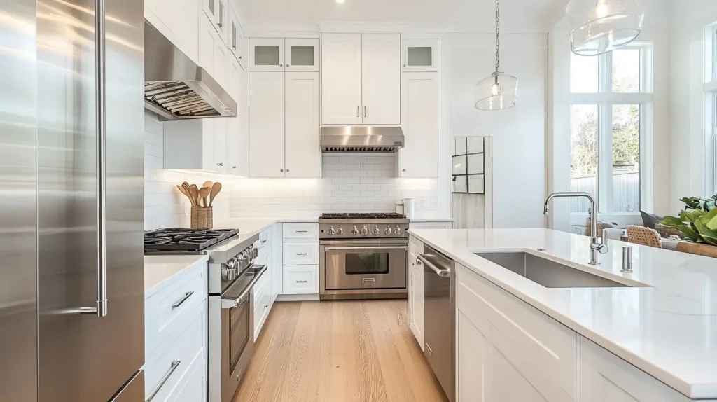 Top 20 White Kitchen Cabinets Ideas for 2025 5 White Kitchen Cabinets with Stainless Steel Appliances
