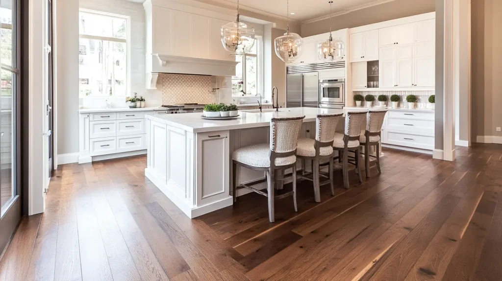 Top 20 White Kitchen Cabinets Ideas for 2025 8 White Cabinets with Hardwood Floors