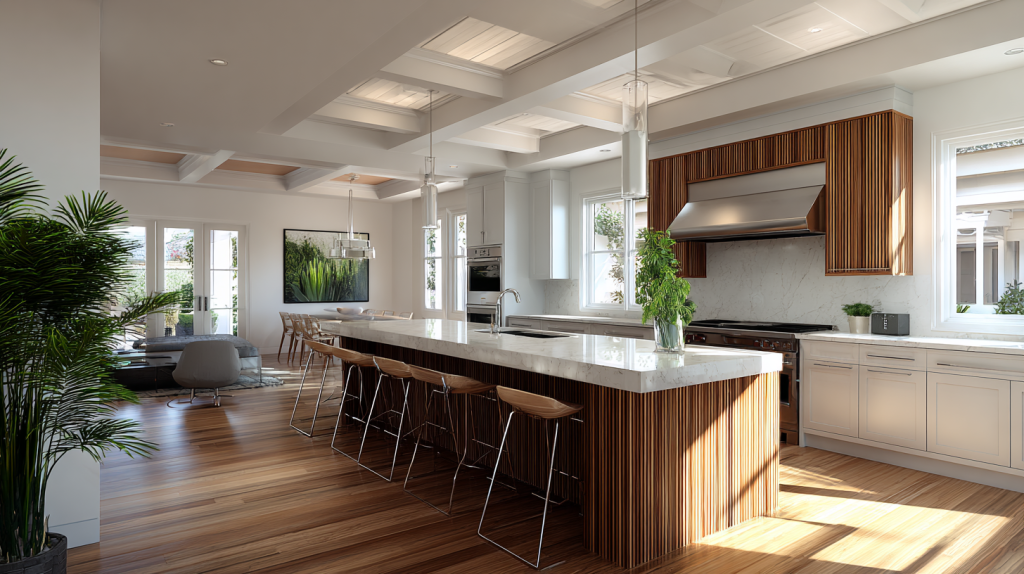 How to Create the Perfect Kitchen Cabinet Layout in UAE or Dubai? 4 Island Kitchen Cabinet Layout