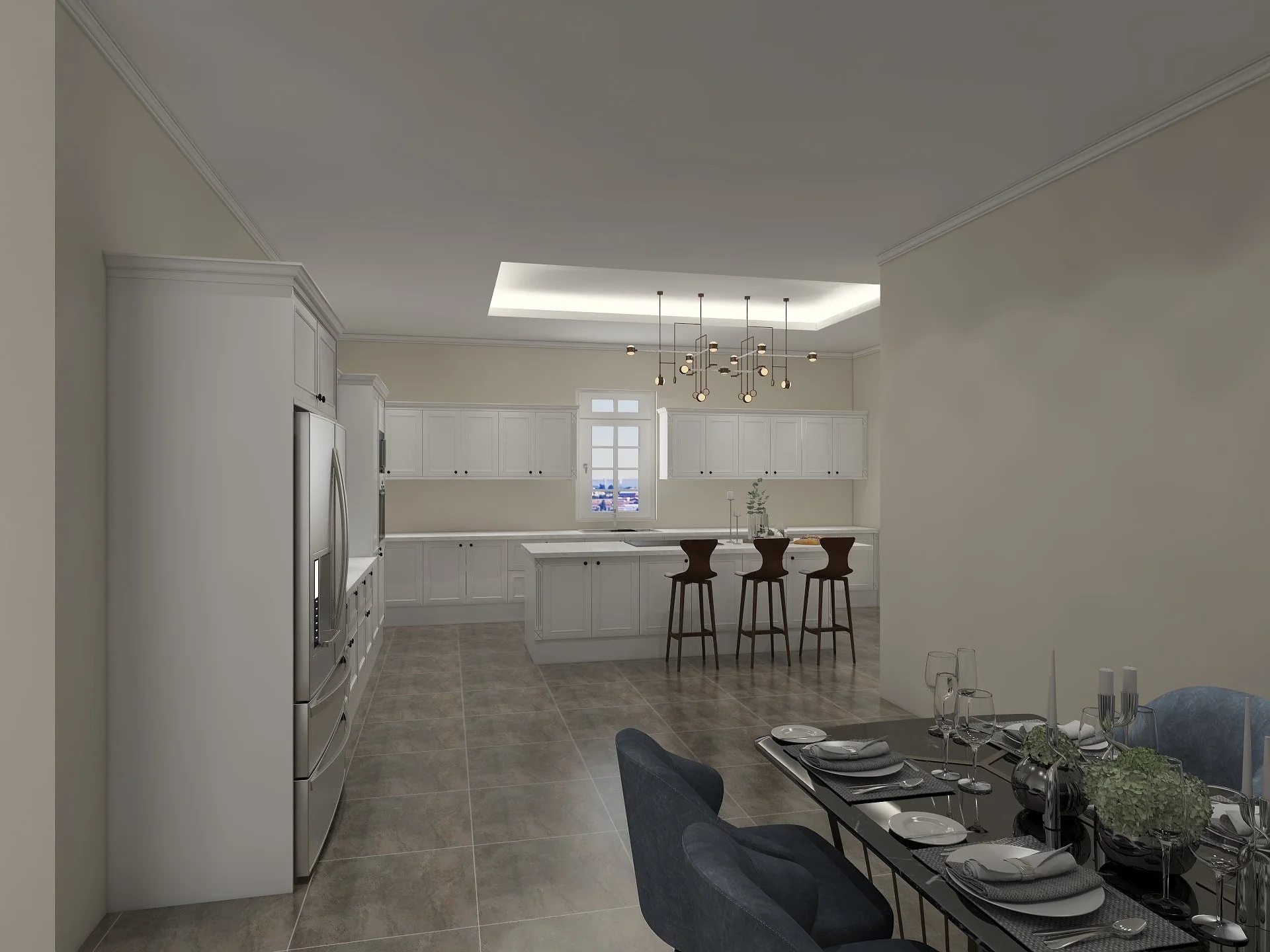 Farmhouse Style White Kitchen Cabinets with Quartz Countertop: A Timeless Kitchen Design 6 farmhouse-style-white-kitchen-cabinets-with-island-4