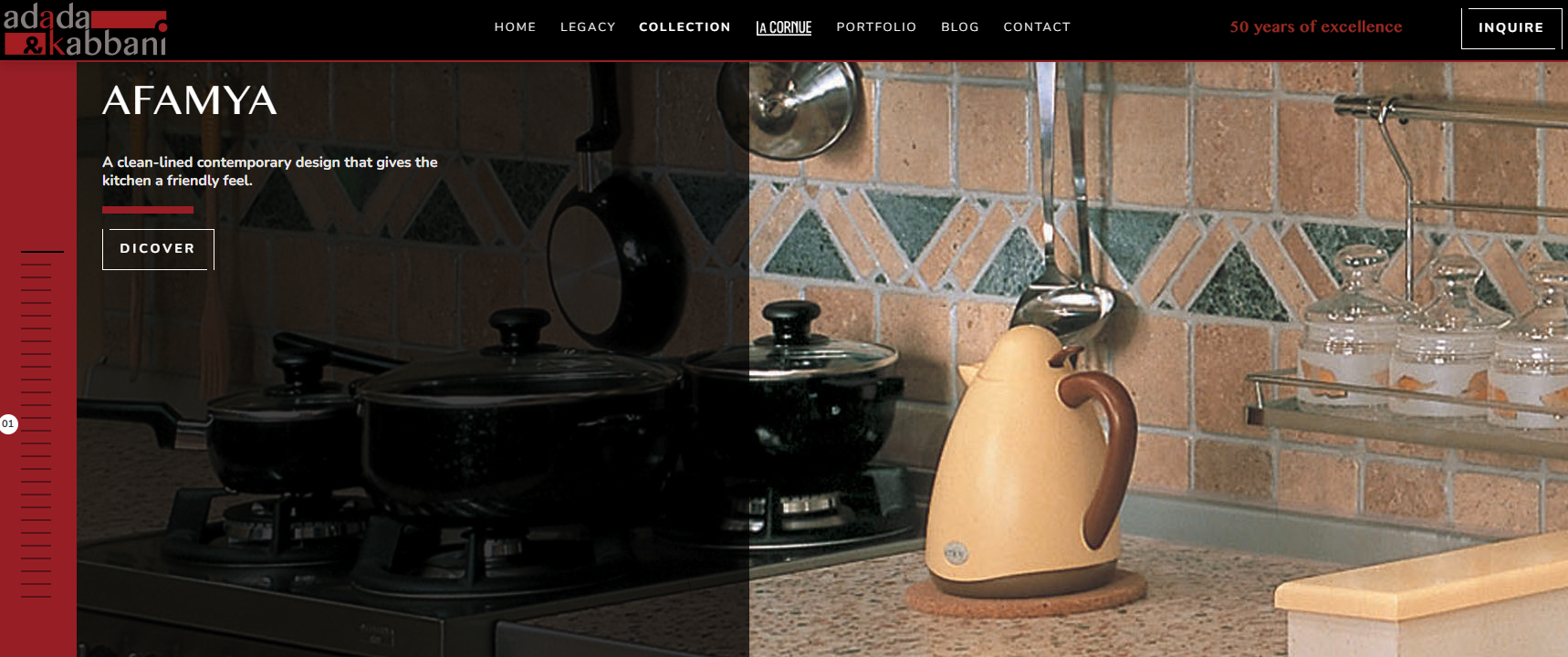 Top 10 Best Kitchen Cabinet Manufacturers in Saudi Arabia with Quality and Style 4 adada kabbani websit screenshot