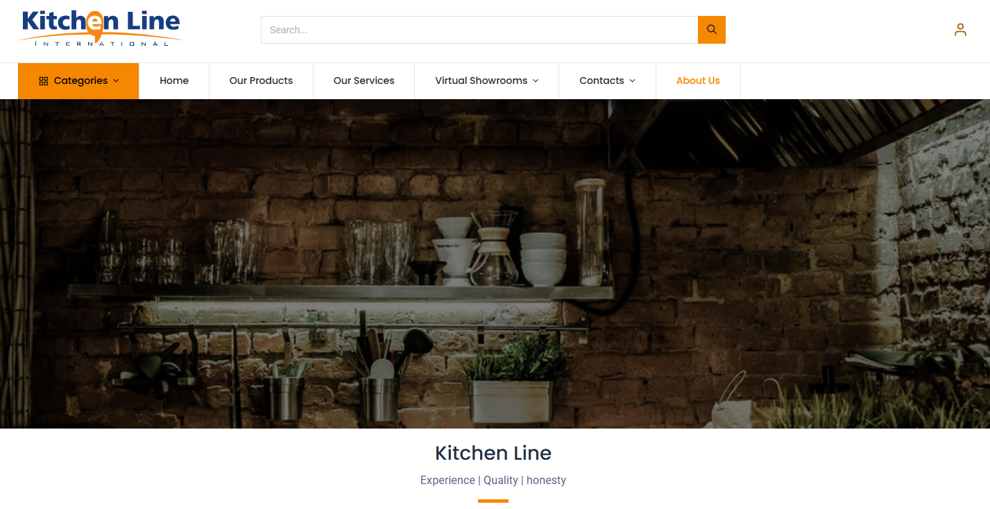 Top 10 Best Kitchen Cabinet Manufacturers in Saudi Arabia with Quality and Style 2 saudi kitchen line company website screenshot