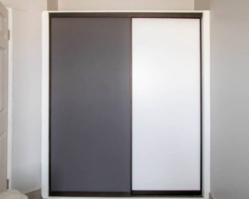 48 Sets Custom Cabinets for Ongwe Holiday Apartment Decoration in Namibia 1 Modular wardrobe with divided storage sections in Ongwe Apartment.
