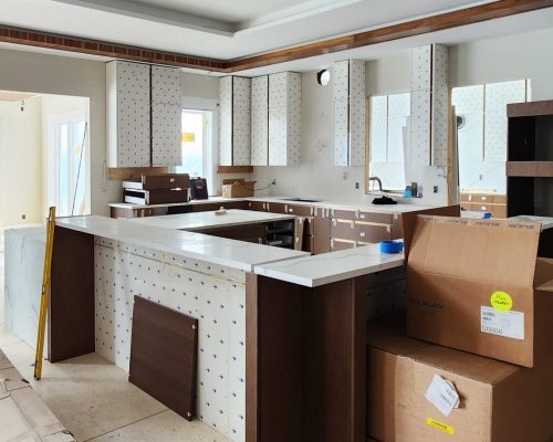 Pittsburgh High-end Full House Custom in America 13 Pittsburgh High-end Full House Custom kitchen cabinet installation with modern finishes and storage solutions.