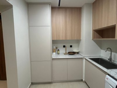169 Sets Modern Minimalist Apartment Custom Cabinets Project in Dammam 5 dammam-custom-cabinets-u-shaped-kitchen-light-wood-tone-with-beige-2